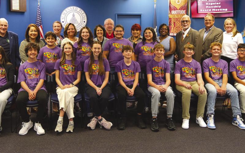 School Board Honors National Beta Competitors for Outstanding Achievements