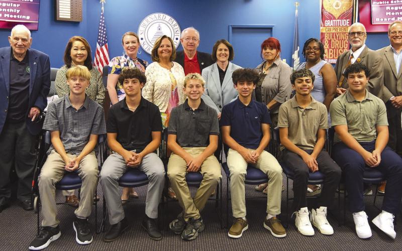 School Board Honors National Beta Competitors for Outstanding Achievements