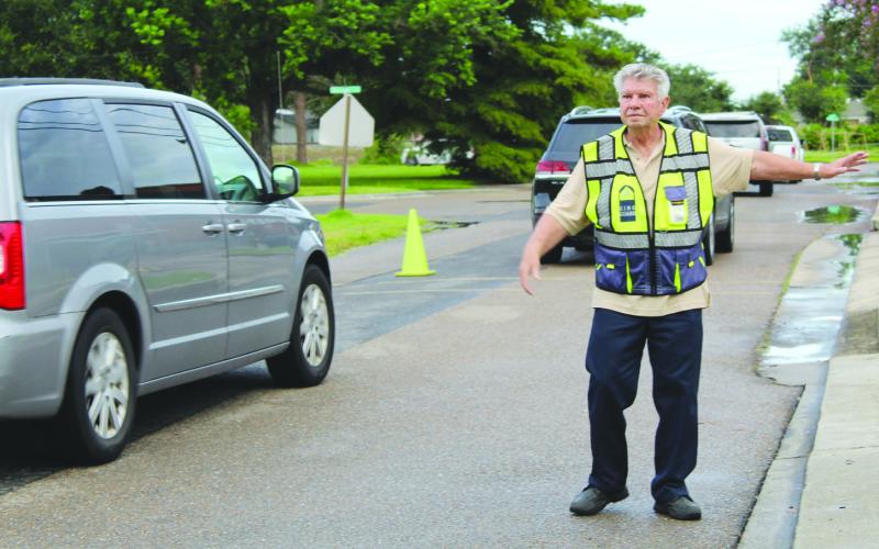 Richard Piergalski, who served as a St. Bernard Sheri 's O ce school Crossing Guard for 12 years at Arabi Elementary School, retired at the end of the 2025-26 school year.