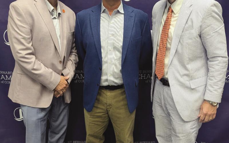 I had the pleasure of taking part in Leadership St. Bernard Class 13 graduation. Also pictured are Scott Richoux and Walt Leger III.