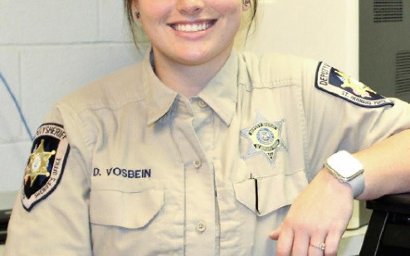 Dep. Destiny Vosbein, Corrections Division SBSO 2022-present Louisiana Army National Guard Specialist 2018-2024