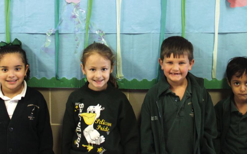 Kindergarten: Camdyn Defranza, Amar Saeed, Amelia Alphonso and Brittany Acevedo