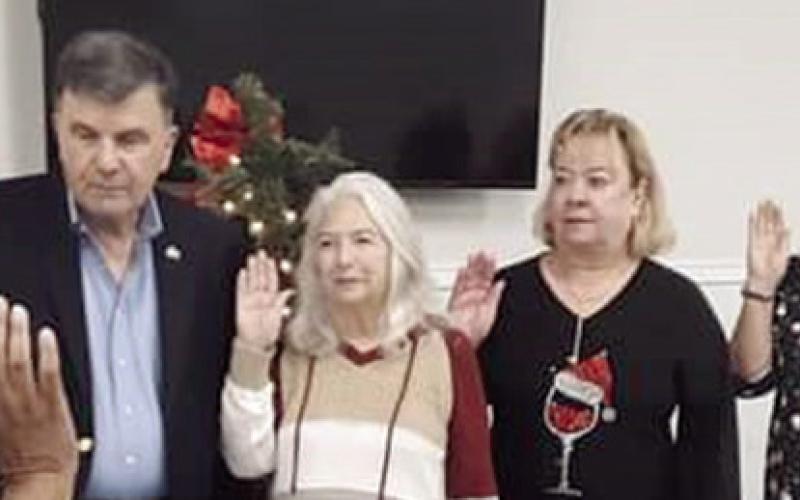 Pictured, from left, are John Catalanotte, Legislative Officer; Sylvia Keller, Treasurer; Ellen Barrois, Vice-President; Kim Janneck, Secretary; and Mike Bendich, President. Thank you to Mrs. Vernella Rogers, Louisiana Federation of Chapters Secretary, for administering the oath. Rocky and Carlo’s Restaurant. “We are so grateful to these amazing leaders who work tirelessly to keep our chapter thriving,” said Pamela Marks, Chapter 1398 Publicity Officer. “And thank you to everyone in