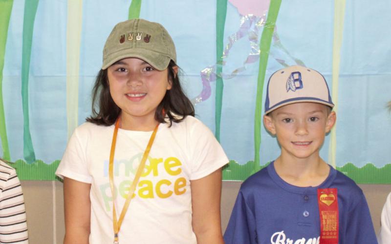 Second Grade - Olivia Hingle, Cora Tassin, Kyle Bauer and Sawyer Jochum