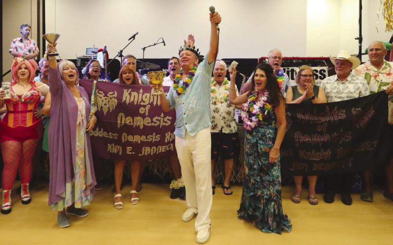Aroyal salute to this year’s Nemesis Royalty Kim E. Janneck and James 'Jim' Bennett.