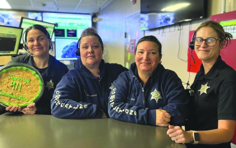 From left: Dep. Jamie Bartholomae, Lt. Alisha Casbon, Dep. Angela Skyles and Dep. Kristian Pilipovich