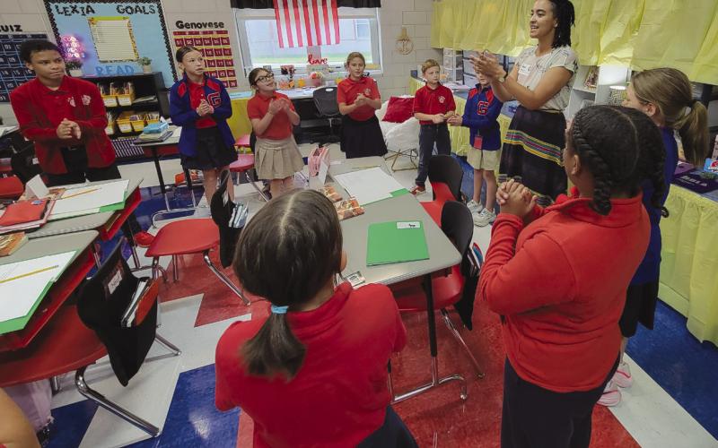 Eleanor Frederic-Humphrey teaches at Gauthier Elementary during the 2025 - 26 school year.