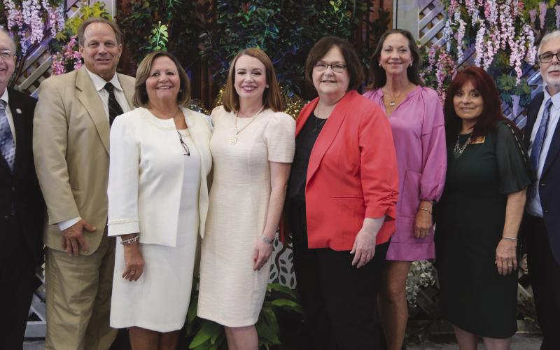 St. Bernard Parish School Board Left to Right Joe Long, Sean Warner, Diana Dysart, Katherine Lemoine, Doris Voitier, Millie Harris, Rosiland White, Henry Rodriguez III.