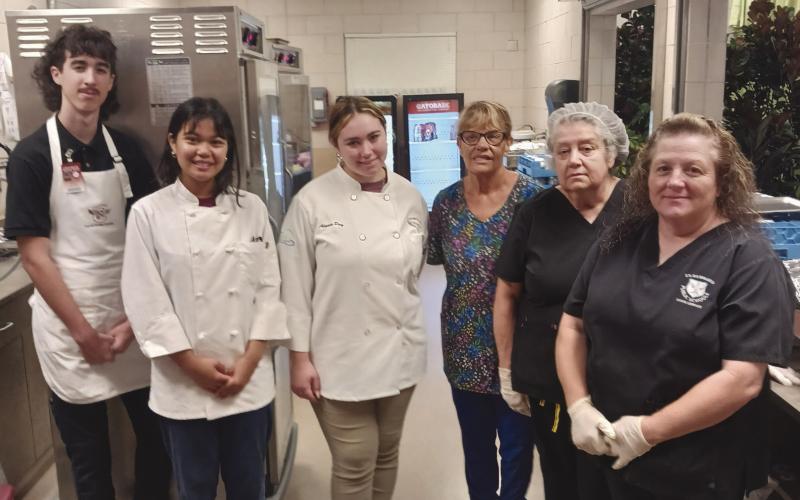 The food service team at Chalmette High who helped make sure operations ran smoothly during the Remembrance Breakfast. Photo by Jimmy Delery