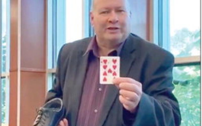 David LeBoeuf will perform magic tricks on June 9.