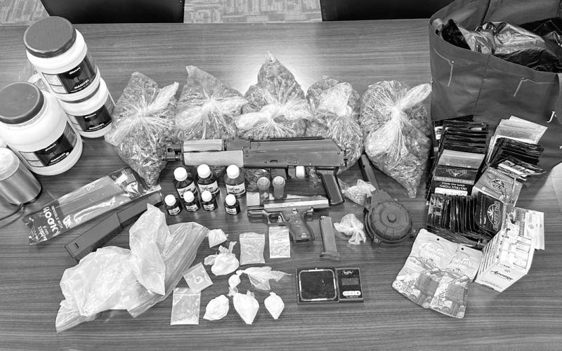 Evidence found by agents during the investigation/