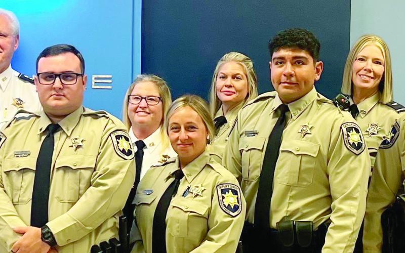 Four St. Bernard Parish Sheriff’s Office deputies graduated Nov. 10 from the Peace Officers Standards and Training (POST), police academy held at the Slidell Regional Police Academy. From left, are: Capt. Lacye Lulei, Agent Colin O’Brien, Sgt. Layne Winters, Chief Deputy Richard Baumy, Dep. Paul Alfonso, Maj. Angela Huff, Dep. Whitney O’Brien, Sgt. Melanie Breaux, Dep. Christopher Rico, Lt. Roxanne Bryant, Dep. Austin Savoie, Capt. Adrian Chalona and Capt. Stephen Ingargiola.