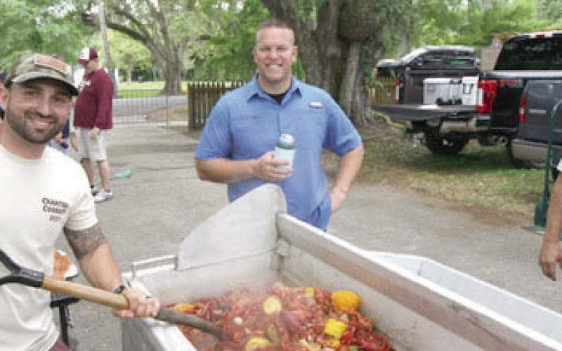 The team of deputies who boiled crawfish for the Sheriff’s annual cook-off. A great event to meet those who protect and serve with the SBSO.