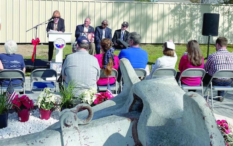 A beautiful remembrance ceremony was on Dec. 7 at St. Bernard’s newly redone Pearl Harbor Memorial Park.