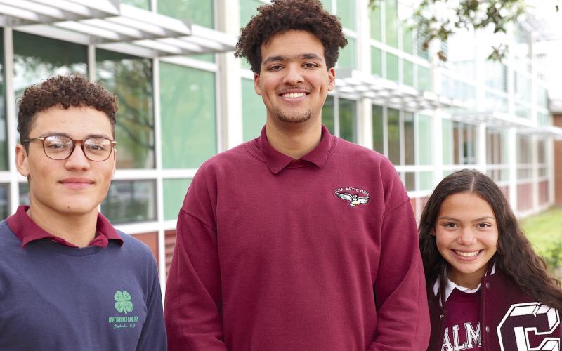 Left to Right are Norman Morales, Kristion Thomas and Kimberly Quintanilla.