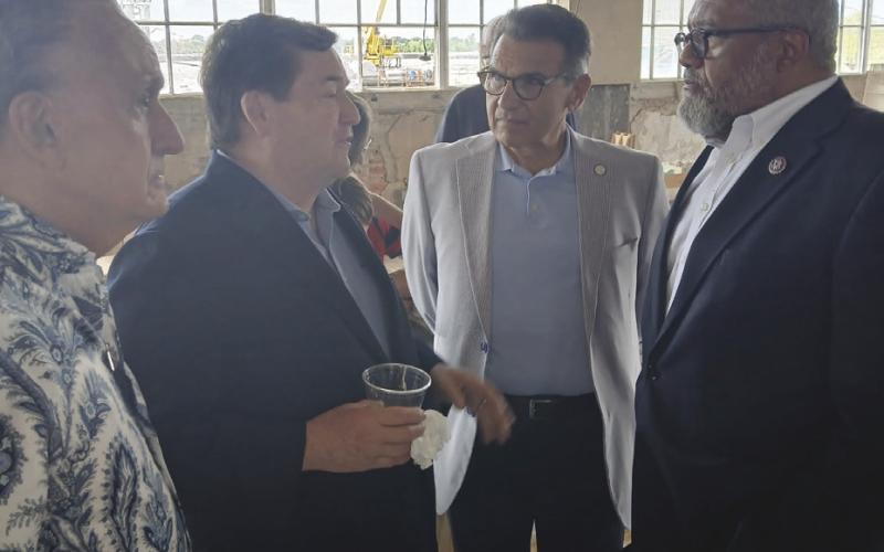 Notable speakers Lt. Governor Billy Nungesser and US Rep. Troy Carter engaged in conversation with Sidney Torres and Julio Guichard about the art economy for Louisiana.