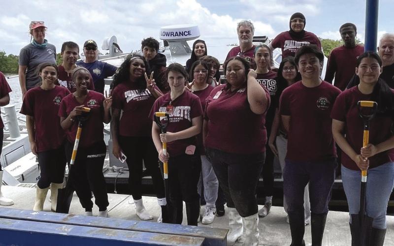 SBSO Marine Division Assists with CHS 4-H Mangrove Project