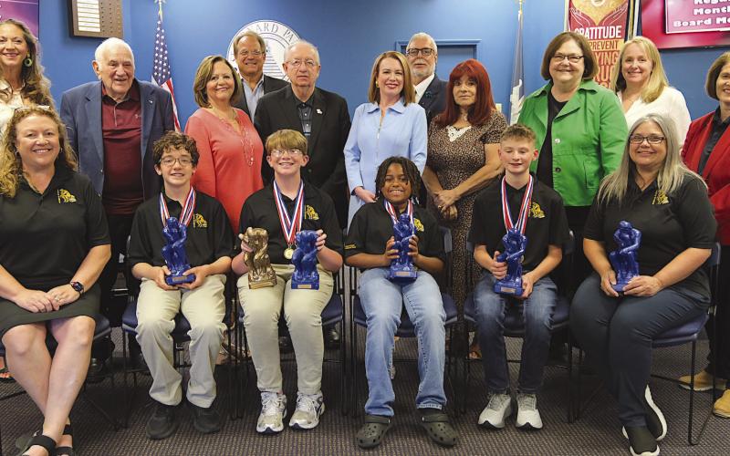 Middle Division, 1st row from left : Alisha Capstick, Jonah Capstick, Jack McMullin, Curtis Kass, Tyler Bauer, Lori Gilchrist; 2nd row from left: Millie Harris, Don Campbell, Diana Dysart, Joseph Long, Katherine Lemoine, Rosiland White, Doris Voitier, Carly Creason, Mary Lumetta; 3rd row: Sean Warner and Henry Rodriguez III.