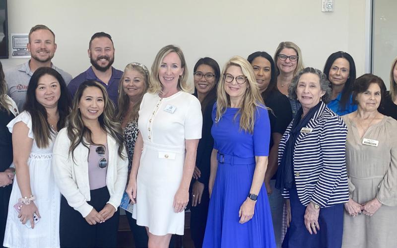 Realtors attending the St. Bernard Realtor Road Show pose for a picture.