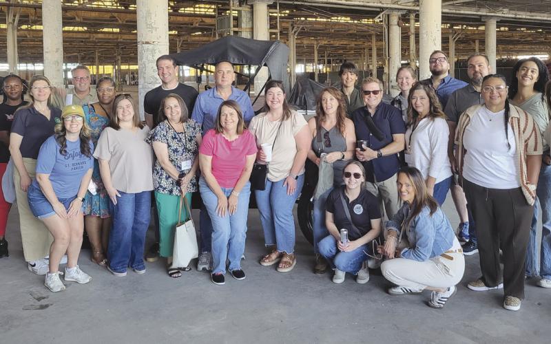 Class 13 of Leadership St. Bernard tours the historic Ford Motor Plant.
