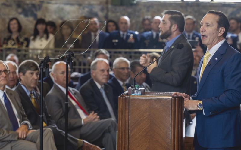 Gov. Je Landry had a mixed election night, with voters rejecting all . ve proposed constitutional amendments while Julia Letlow, his preferred candidate for U.S. Senate, led the GOP primary. Photo by John Balance/The Advocate