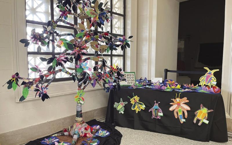 Strong Roots - Bright Futures was the inspiration for Chalmette Elementary School's artwork on display at NOMA.