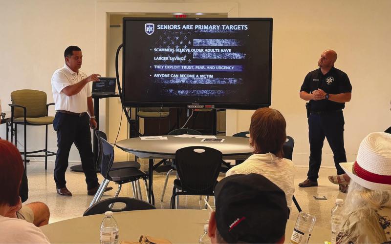 How to prevent . nancial fraud and theft was the focus of a presentation by two members of the St. Bernard Parish Sheri 's O ce, Colonel Chad Clark and Captain Ryan Melerine.