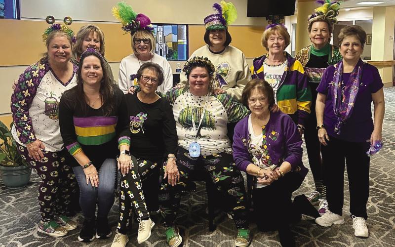 St. Bernard Community Volunteers Celebrate Mardi Gras With Residents at St. Margaret’s at Mercy