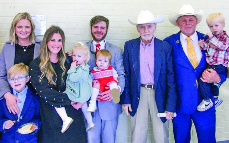 The whole big family of the new St. Bernard Parish President Louis Pomes. A big family is a real commitment to doing a good job. Photos by Jimmy Delery