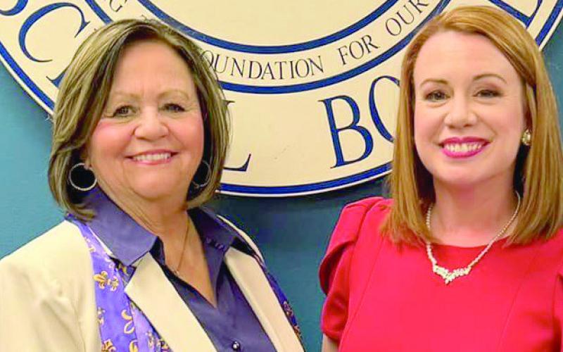 School Board President Diana Dysart and Vice-President Katherine Lemoine