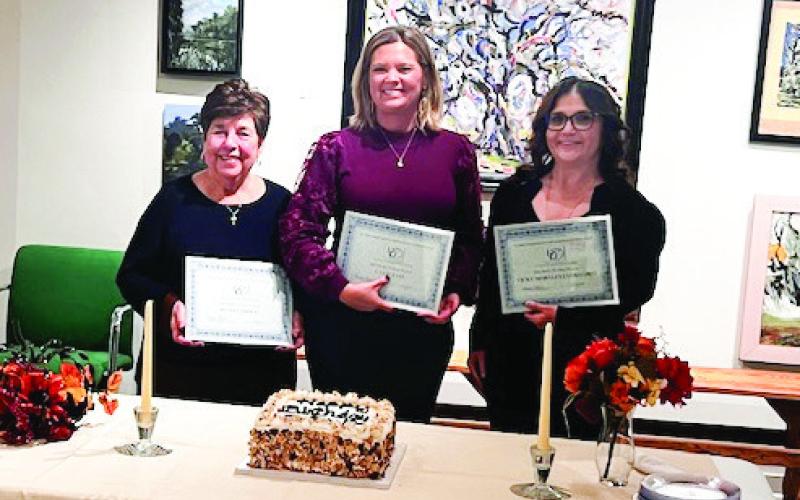 (Left to Right) The 2024 Model Working Women are Chef Ruth Varisco, Alanna “Lani” Fast and Vicky Morales, were recognized at the BPW Birthday Party on Oct. 21.