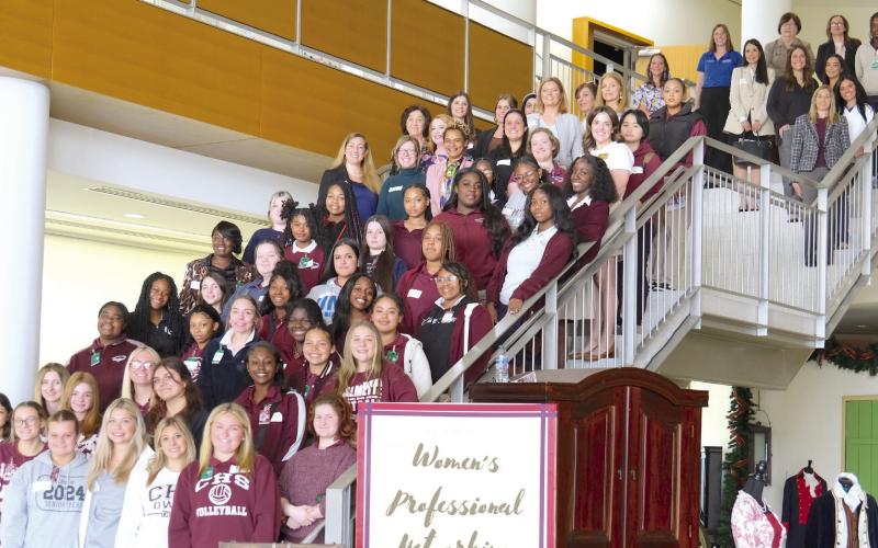 Chalmette High School students and professionals attended the Women's Professional Network's mentoring event hosted by the St. Bernard Chamber of Commerce.