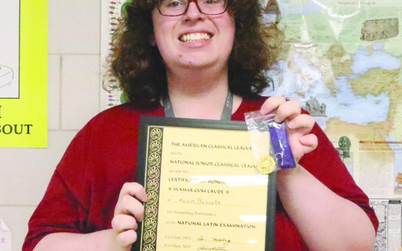 Kevin Bennett, a 2026 Chalmette High School graduate, recently earned a perfect score on his National Latin Exam.