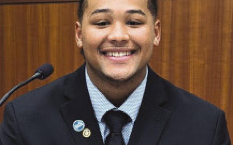 Troy Sino Jr. of Chalmette, Nunez Community College’s recently elected Student Government Association President for the 20252026 academic year, was chosen by his peers on the Louisiana Council ofStudentBodyPresidentstoserve as Vice Chair for the statewide group for the coming year.