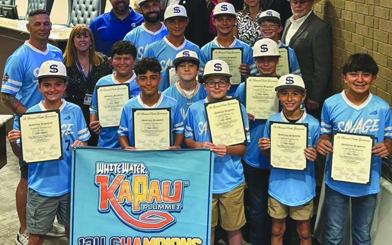 St. Bernard Parish Council Honors Local 12U Baseball Team for Kapau Klassic Victory