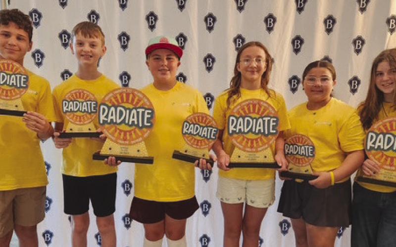Lacoste Elementary - Left to Right Luke Gagnard, Dominick Shreve, Grayson Caballero, Charlotte Wilemon, Miriam Dali, Abigail Esler