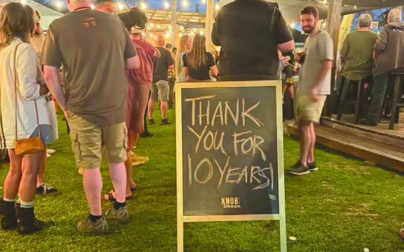 MurielAltikriti, Lisa McCracken, and Kelly Sheeran of PWB celebrated the business' 10th anniversary with a neighborhood bash.