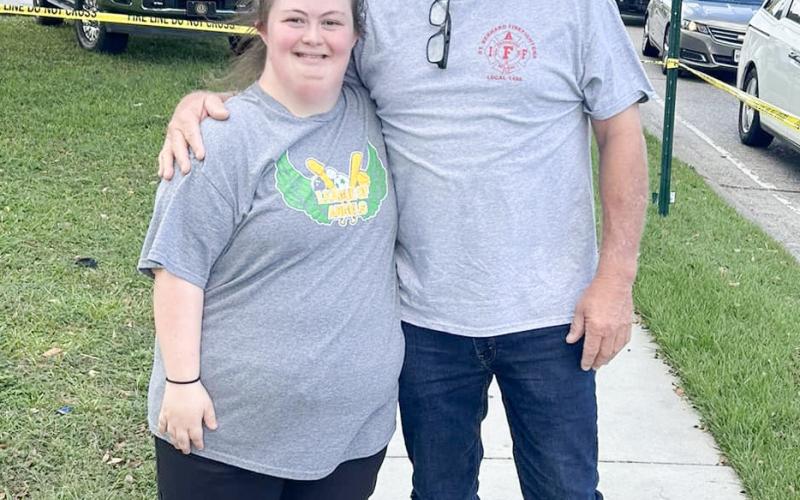 Firefighters, Parish President Collect Donations for League of Angels