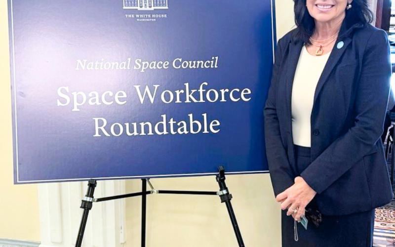 Nunez Community College Chancellor Tina Tinney, Ed. D., received an invitation to participate in a Space Workforce Roundtable Oct. 3 at the White House in Washington D.C. The discussion was facilitated by the Office of the Vice President, the National Space Council, the Department of Labor and the Department of Education.
