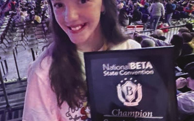 LennaMoynanofLacosteElementary, 1st place in Creative Writing
