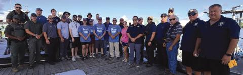 The St. Bernard Sheri 's O ce was proud to join Keep Louisiana Beautiful, Keep St. Bernard Beautiful, local partners and volunteers recently for the Bayou Bienvenue/Violet Canal cleanup.