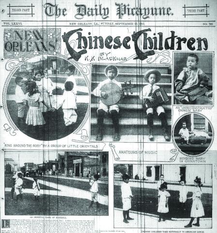 New Orleans China Town article in The Daily Picayune feature of September 22, 1912 on the Chinese in New Orleans.