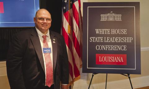 Rep. Bayham Attended Legislative Leadership Meeting at the White House, Spoke with Cabinet Officials