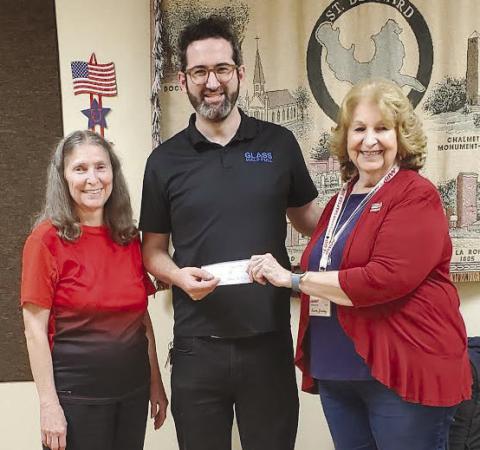 From left: Sandra Wixom, Ricky Ostry &amp; Leona Galley, AARP President.