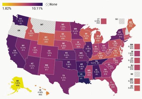 Data: January 20, 2026 State and Local Sales Tax Rates, 2026