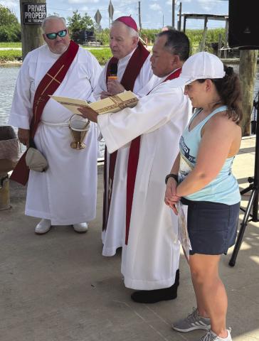 Annual Blessing of the Fleet Takes Place At Robin's Seafood In St. Bernard