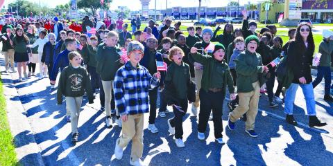 St. Bernard Hosts Parade for Veterans Day
