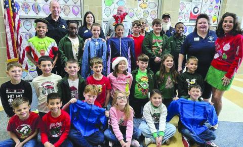 Knights of Columbus Council 8442 Donates More Than 150 Children’s Coats to Two Local Elementary Schools