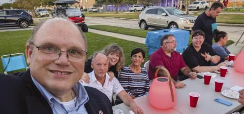 Rep. Bayham Joins Parish Leaders at Night Out Against Crime
