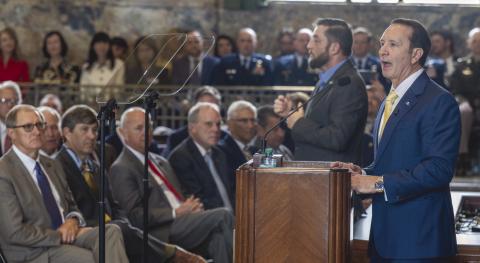 Gov. Je Landry had a mixed election night, with voters rejecting all . ve proposed constitutional amendments while Julia Letlow, his preferred candidate for U.S. Senate, led the GOP primary. Photo by John Balance/The Advocate